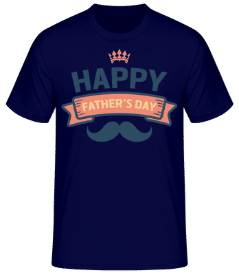 Happy Fathers Day Res - Men's Basic T-Shirt - Navy - Front