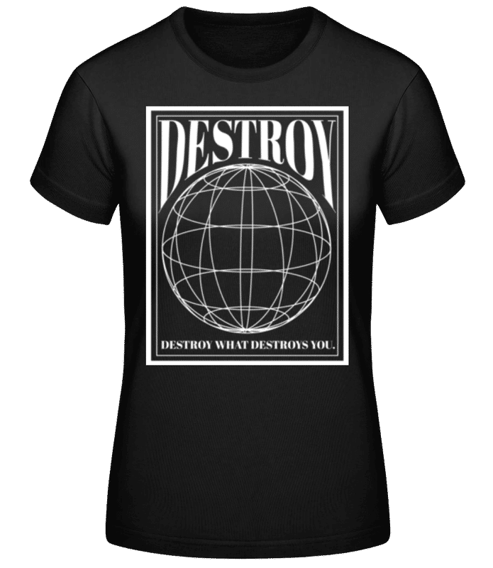 Preview: Destroy - Women's Basic T-Shirt - Black - Front
