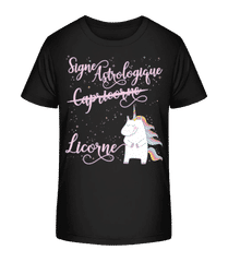 Signe Astrologique Licorne Capricorne · T-shirt bio Enfant Stanley Stella 2.0
