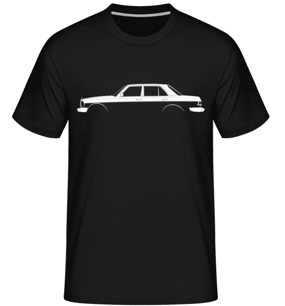 Aperçu: 'Mercedes-Benz 280E W123' Silhouette -  T-Shirt Shirtinator homme - Noir - Devant