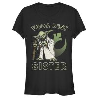 Star Wars - Yoda Best Sister - Family - Women's T-Shirt - Black - Front
