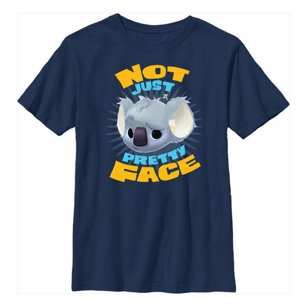 Aperçu: Netflix - Retour au bercail - Pretty Boy Not Just A Pretty Face - Enfant T-shirt - Bleu marine - Devant Aperçu: Netflix - Retour au bercail - Pretty Boy Not Just A Pretty Face - Enfant T-shirt - Bleu marine - Devant