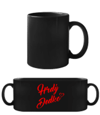 Hrdý Dedko - Čierny hrnček - Čierna - Predné