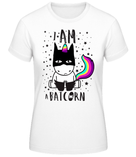 Aperçu: I Am A Batcorn - T-shirt standard Femme - Blanc - Devant
