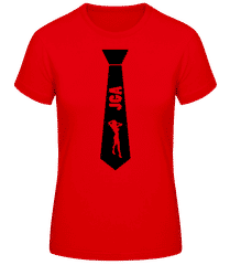 Krawatte JGA Stripperin 1 · Frauen T-Shirt B&C