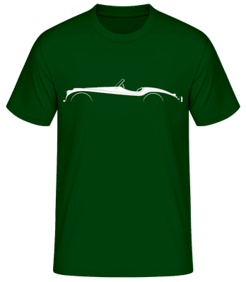 'Jaguar XK120' Silhouette - T-shirt standard Homme - Vert bouteille - Devant