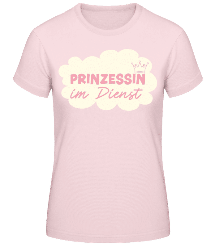 Vorschau: Prinzessin Im Dienst - Frauen Basic T-Shirt - Rosa - Vorne
