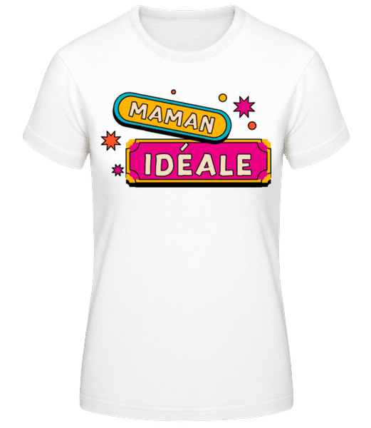 Aperçu: Maman Idéale - T-shirt standard Femme - Blanc - Devant