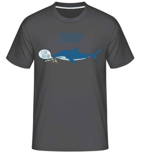Aperçu: Sharkasm -  T-Shirt Shirtinator homme - Anthracite - Devant