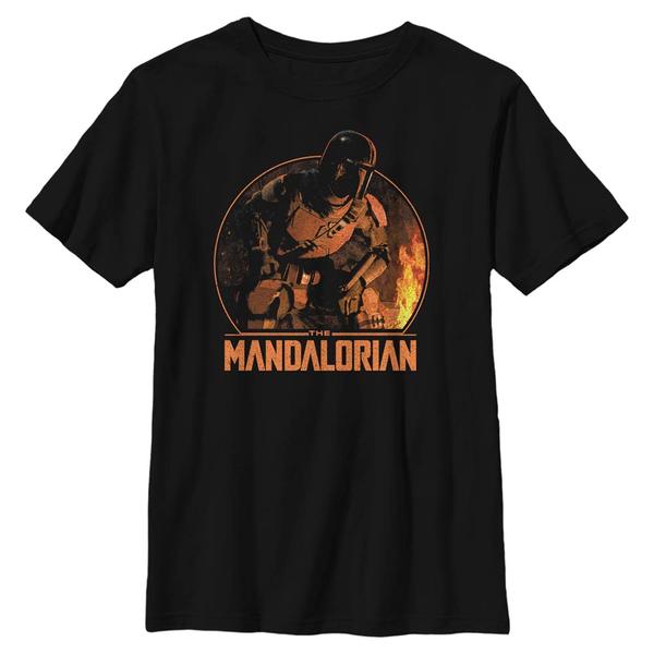 Aperçu: Star Wars - The Mandalorian - Mando Camping - Enfant T-shirt - Noir - Devant