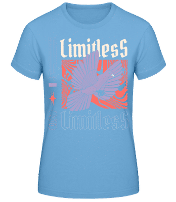 Limitless - T-shirt standard Femme - Bleu clair - Devant