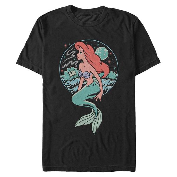 Aperçu: Disney - Ariel La Petite Sirène - Malá mořská víla Moonrise Shipwreck - Homme T-shirt - Noir - Devant