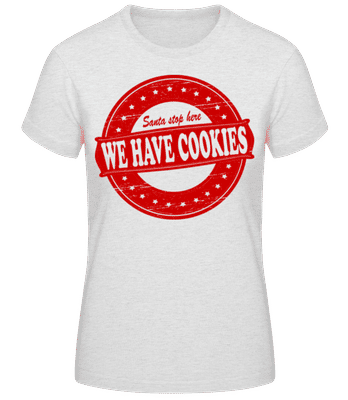 We Have Cookies Santa - Women's Basic T-Shirt - Heather grey - Front