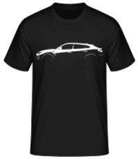 'Lamborghini Urus' Silhouette - Männer Basic T-Shirt - Schwarz - Vorne