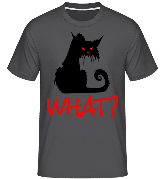 Aperçu: What -  T-Shirt Shirtinator homme - Anthracite - Devant