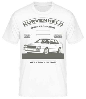 Oldtimer 'Audi' Geburtstag - Männer T-Shirt B&C - Weiß - Vorne
