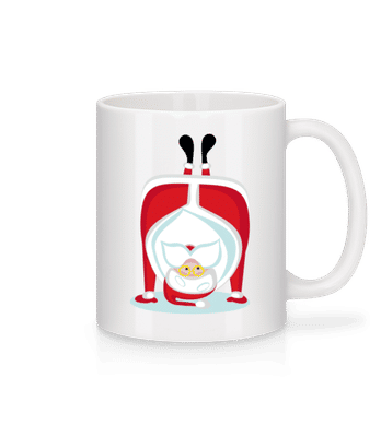Santa Claus Headstand - Mug - White - Front