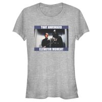 Star Wars - Luke & Vader Awkward Elevator Moment - Mujeres Camiseta - Gris moteado - delante