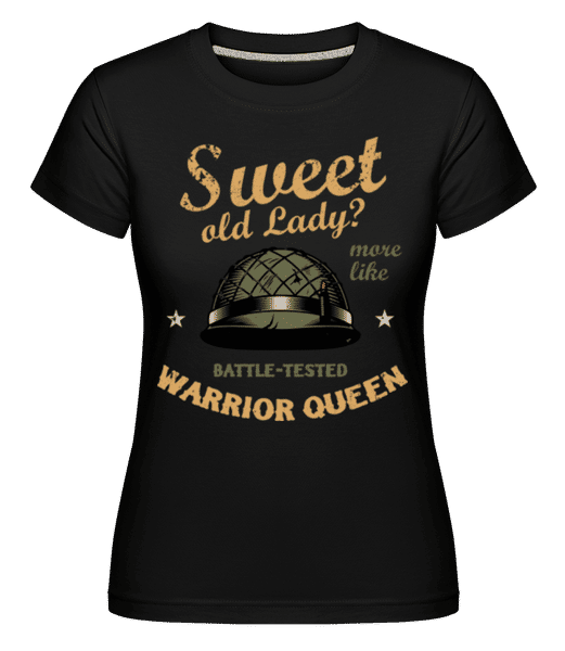 Aperçu: Warrior Queen -  T-shirt Shirtinator femme - Noir - Devant