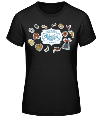 Oktoberfest Beer Festival - Frauen Basic T-Shirt - Schwarz - Vorne