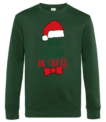 Beau Gosse De Noël - Sweat-shirt standard pour homme - Vert bouteille - Devant