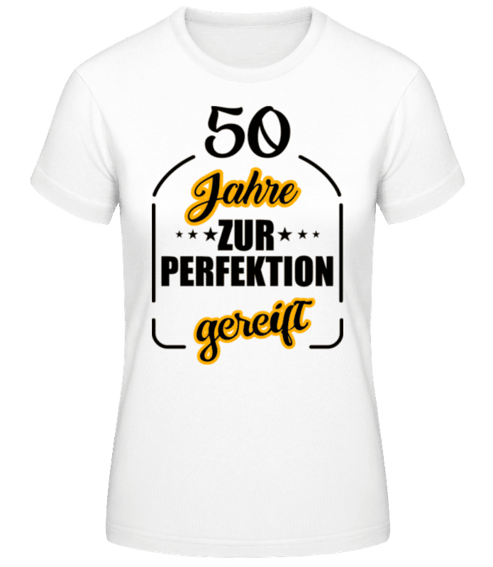 Vorschau: 50 Jahre Gereift - Frauen Basic T-Shirt - Weiß - Vorne