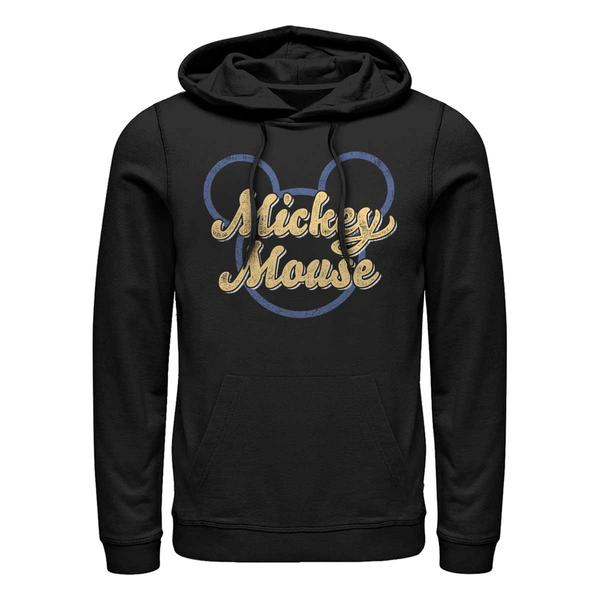 Aperçu: Disney Classics - Mickey Mouse - Mickey Script - Unisex Sweat à capuche - Noir - Devant