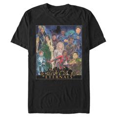 Marvel - Eternals - Photo de groupe Eternals Gold Frame Poster - Homme T-shirt