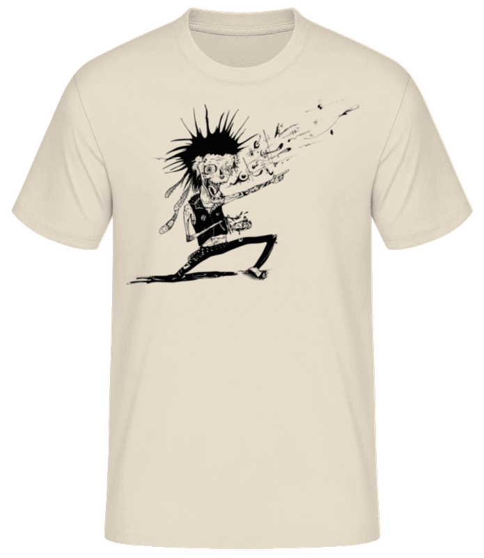 Preview: Zombie Musician - Men's Basic T-Shirt - Cream - Front