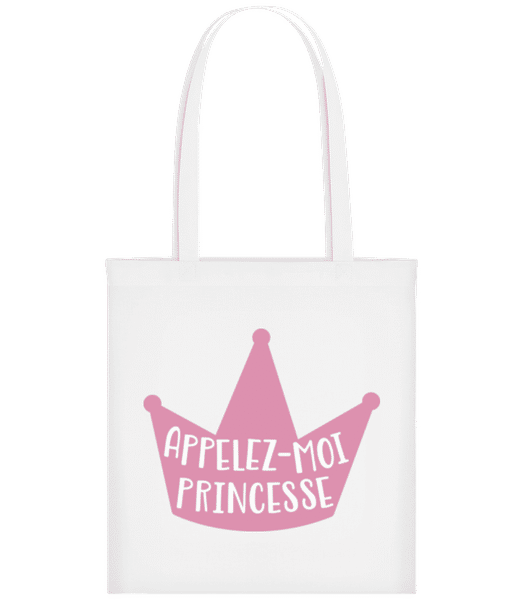 Aperçu: Appelez-Moi Princesse - Tote Bag - Blanc - Devant