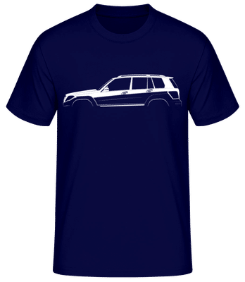 'Mercedes-Benz GLK X204' Silhouette - T-shirt standard Homme - Bleu marine - Devant
