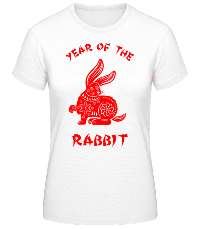 Preview: Chinese Zodiac Year Of The Rabbit - Women's Basic T-Shirt - White - Front