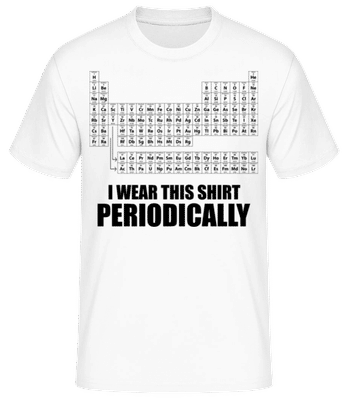 I Wear It Periodically - Männer Basic T-Shirt - Weiß - Vorne
