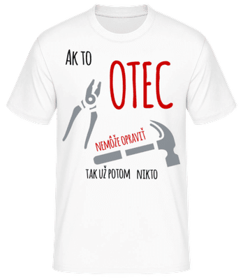 Pánske basic tričko - Biela - Predné