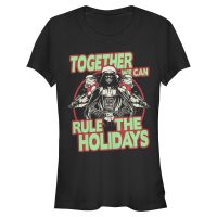 Star Wars - Darth Vader & Stormtroopers Rule The Holidays - Weihnachten - Frauen T-Shirt - Schwarz - Vorne