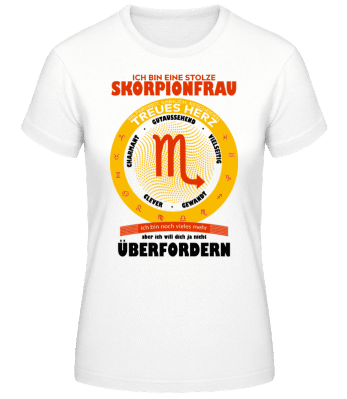 Vorschau: Skorpion Treues Herz - Frauen T-Shirt B&C - Weiß - Vorne