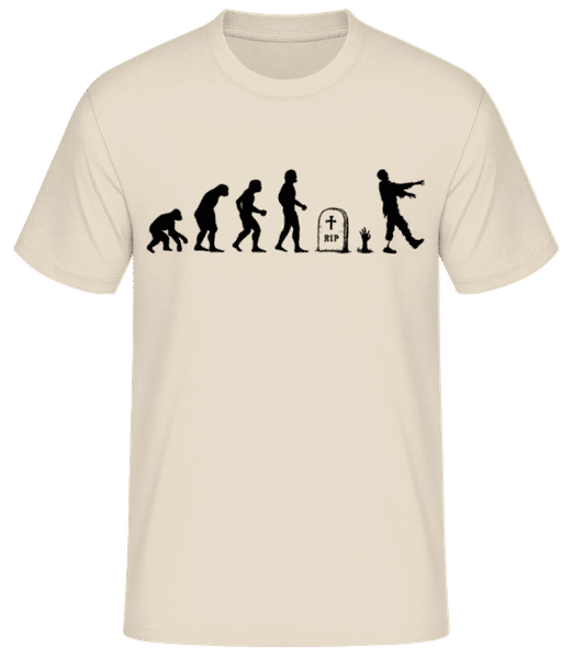 Aperçu: Évolution D'Halloween - T-shirt standard Homme - Crème - Devant