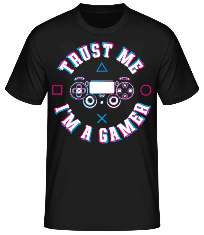Náhled: Trust Me Im A Gamer - Pánské basic tričko - Černá - Napřed