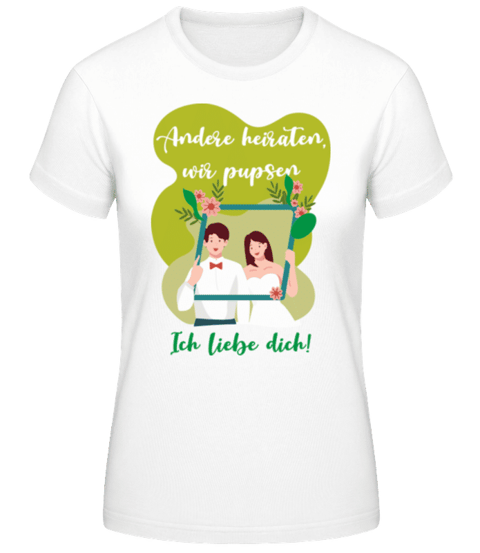 Vorschau: Andere Heiraten - Frauen Basic T-Shirt - Weiß - Vorne
