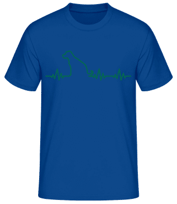 Heartbeat Dog - Pánske basic tričko - Kráľovská modrá - Predné
