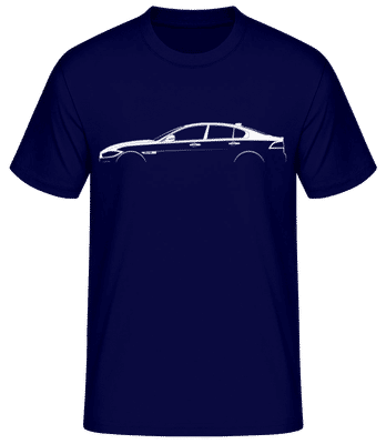'Jaguar XE' Silhouette - Men's Basic T-Shirt - Navy - Front