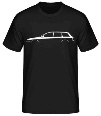 'Audi RS 4 Avant (B5)' Silhouette - Pánske basic tričko - Čierna - Predné