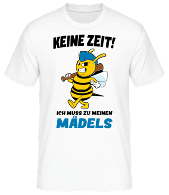 Ich Muss Zu Meinen Mädels - Männer Basic T-Shirt - Weiß - Vorne