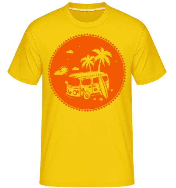 Preview: Holiday Icon Orange -  Shirtinator Men's T-Shirt - Golden yellow - Front