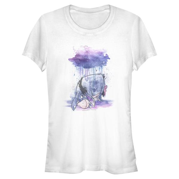 Preview: Disney - Winnie the Pooh - Oslík Watercolor - Women's T-Shirt - White - Front
