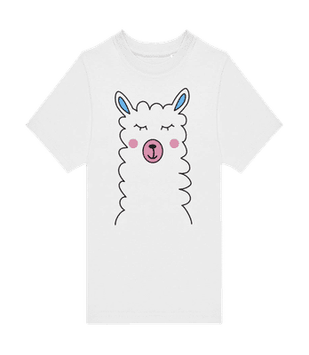 Lama Mignon - T-shirt homme B&C - Blanc - Devant