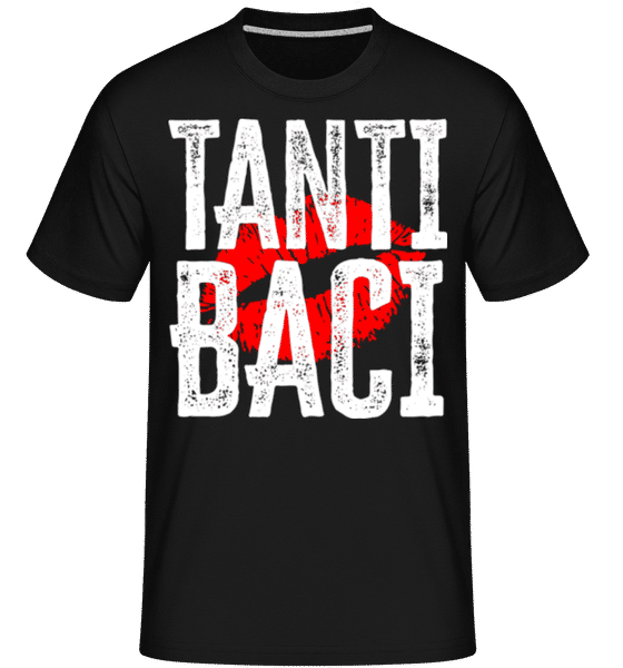 Aperçu: Tanti Baci -  T-Shirt Shirtinator homme - Noir - Devant