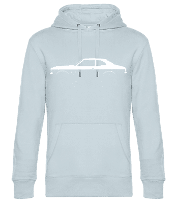 'Ford Cortina Mk III' Silhouette - Pánska štandardná mikina s kapucňou - Svetlo modrá - Predné