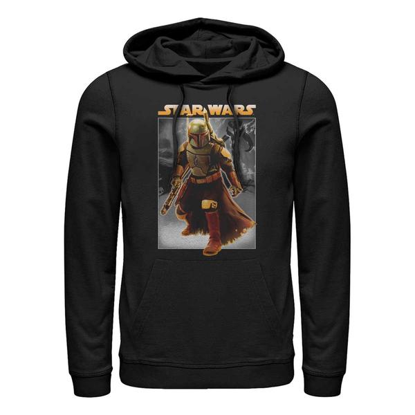 Aperçu: Star Wars - Book of Boba Fett - Boba Fett Hunter For Hire - Unisex Sweat à capuche - Noir - Devant
