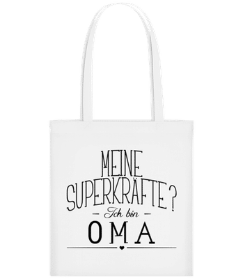 Superkräfte Oma - Stofftasche - Weiß - Vorne